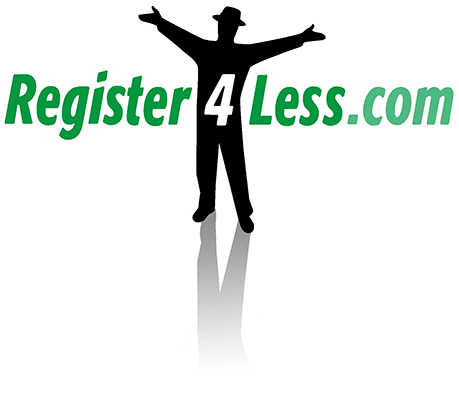 Our hosting and domain registry logo for Register4less.